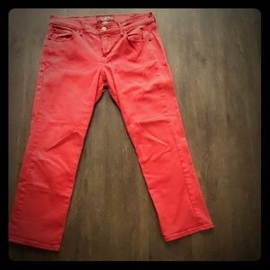 Lucky Brand Pink Crop Skinny Jeans